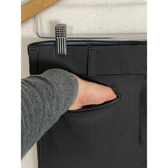 Ribbed Low Rise Knee Patch Riding Breeches Charcoal Ladies Size 30 - Picture 11 of 13